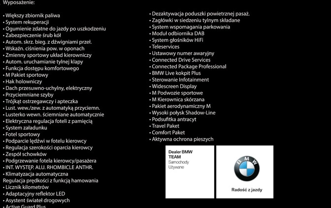 BMW Seria 3 cena 226900 przebieg: 24922, rok produkcji 2023 z Dobrzyca małe 529